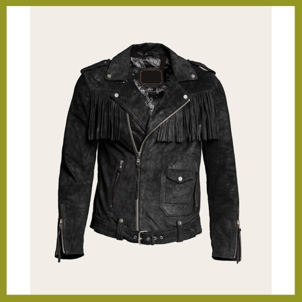 New Men Suede Leather Jacket Windbreaker Leather Biker Jacket