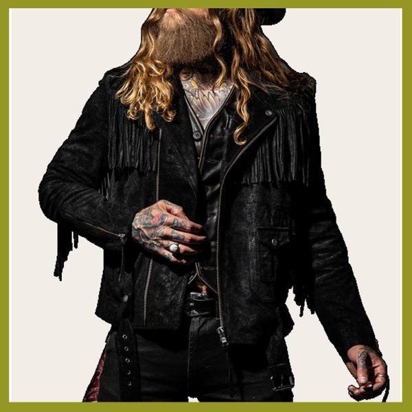 New Men Suede Leather Jacket Windbreaker Leather Biker Jacket - Image 3