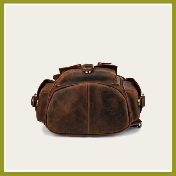Best Quality Backpack Men Leather School Back Pack Shoulder Bag - Image 3