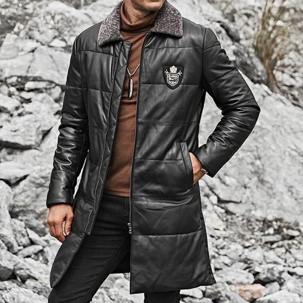 Outdoor Wear High Quality Men Leather Jacket Hot Sale Motorbike Leather Jacket Men 2024 - Image 2