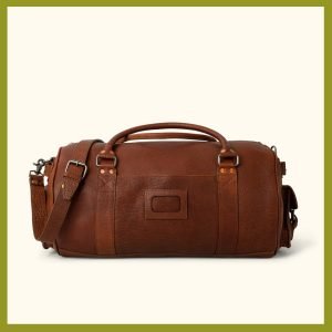 Pakistan Made Top Quality Genuine Leather Travel Duffle Bag