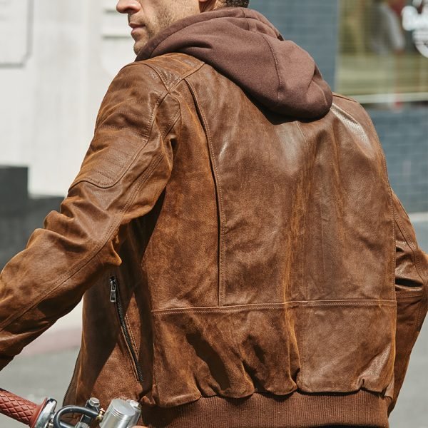 Men Winter Leather Jackets Coats Fashion Windbreaker Male Slim Fit Biker Motorcycle Leather Jacket - Image 6