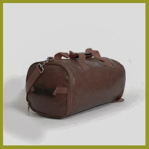 Duffle Trolley Genuine Full Grain Leather Convertible Duffle Bag Luggage Bag