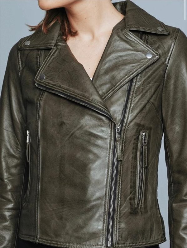 Women Leather Jackets Premium Quality Fashion Side Zip - Image 2