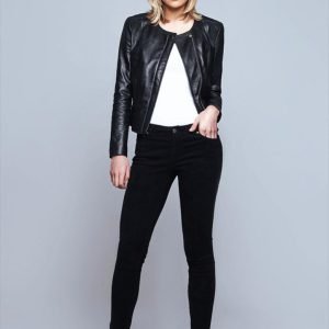 Best Motorbike Leather Jackets For Women New Design Genuine Sheep Skin Women Leather Jackets