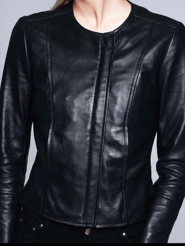 Best Motorbike Leather Jackets For Women New Design Genuine Sheep Skin Women Leather Jackets - Image 5