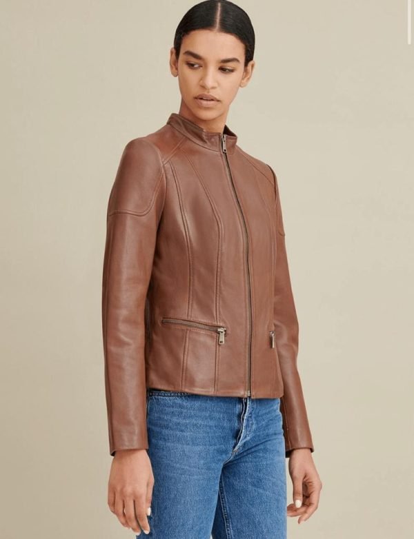 New Style Women Clothing Popular High Quality Women Leather Jackets - Image 4
