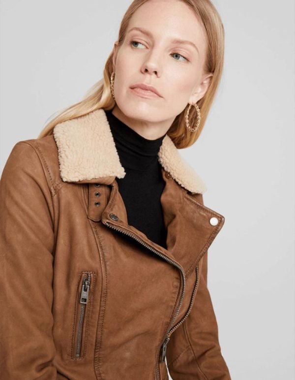 New women leather jackets for ladies fashion new arrival genuine leather jackets - Image 2