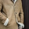 MEN'S SHEARLING REAL SHEEPSKIN LEATHER BOMBER JACKET WITH FAUX FUR lining - Image 8