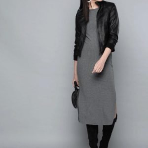 New Fashion Women Autumn Winter Zippers Leather Jacket 100% Real Sheep Skin